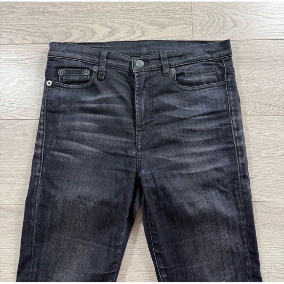 R13 Slouch Skinny Black Denim Jeans - Picture 4 of 16